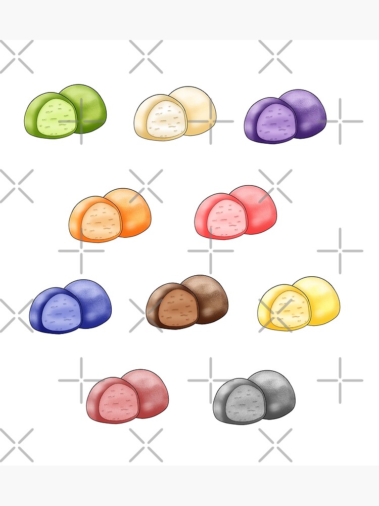 "Kawaii Mochi Ice Cream 10 Sheet/Pack" Poster for Sale by kawaiisweet