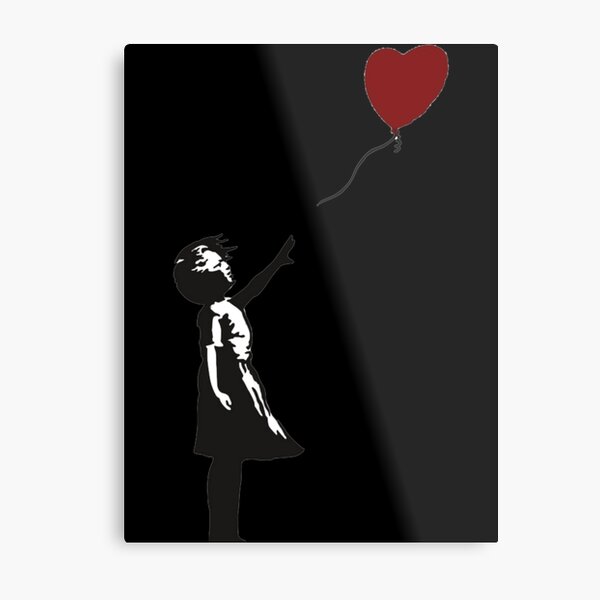  Personalized Romantic Valentine's Day – Easel Backed Tabletop  or Wall Art. Perfect for Wedding Anniversary. (17 - Heart Balloon (Banksy  Style)): Posters & Prints