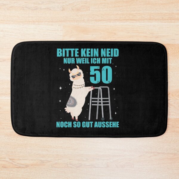 Artikelvorschau, 50. Geburtstag Geschenk Lama Alpaka Bitte Kein Neid 50 Jahre entworfen und verkauft von Lenny Stahl.