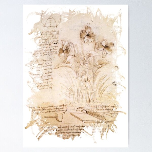 Item preview, Leonardo da Vinci - flowers designed and sold by willowdesigns.