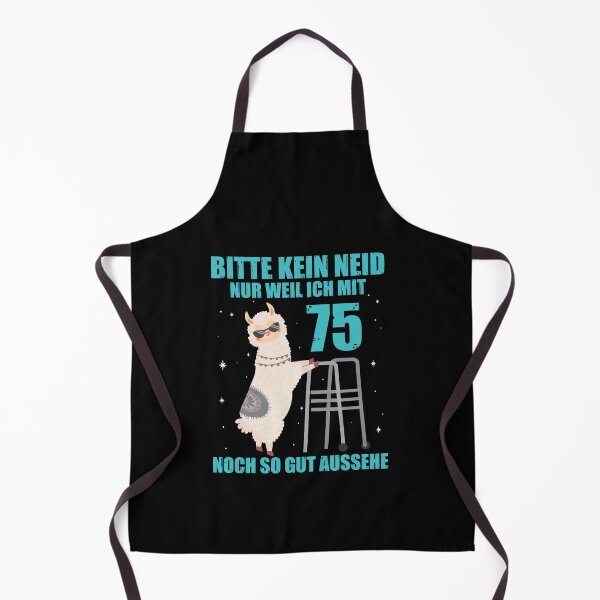 Item preview, 75. Geburtstag Geschenk Lama Alpaka Bitte Kein Neid 75 Jahre designed and sold by Lenny Stahl.