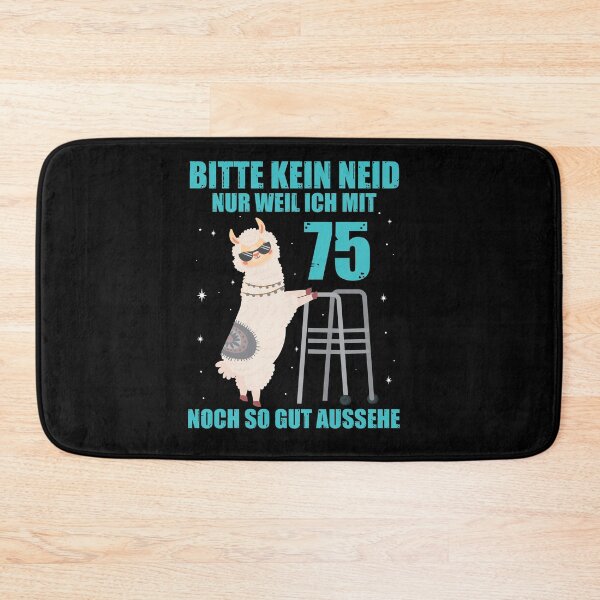 Item preview, 75. Geburtstag Geschenk Lama Alpaka Bitte Kein Neid 75 Jahre designed and sold by Lenny Stahl.