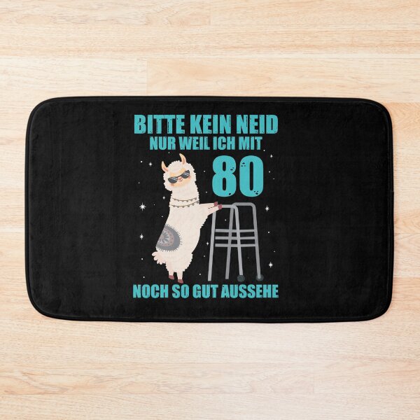 Artikelvorschau, 80. Geburtstag Geschenk Lama Alpaka Bitte Kein Neid 80 Jahre entworfen und verkauft von Lenny Stahl.