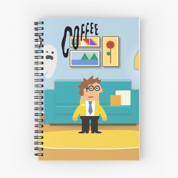 Item preview, Cute Ghost Coffee - Scared Man Ghost Wanting Coffee -Scared Coffee designed and sold by printableplanet.