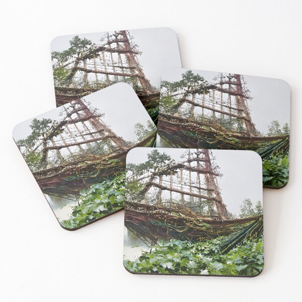 Item preview, Pirate ship made of branches  designed and sold by fizzribbit.