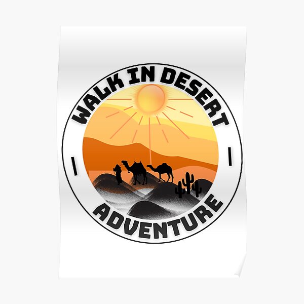 "Logo of Land of Desert" Poster for Sale by MeezyMoGo Redbubble