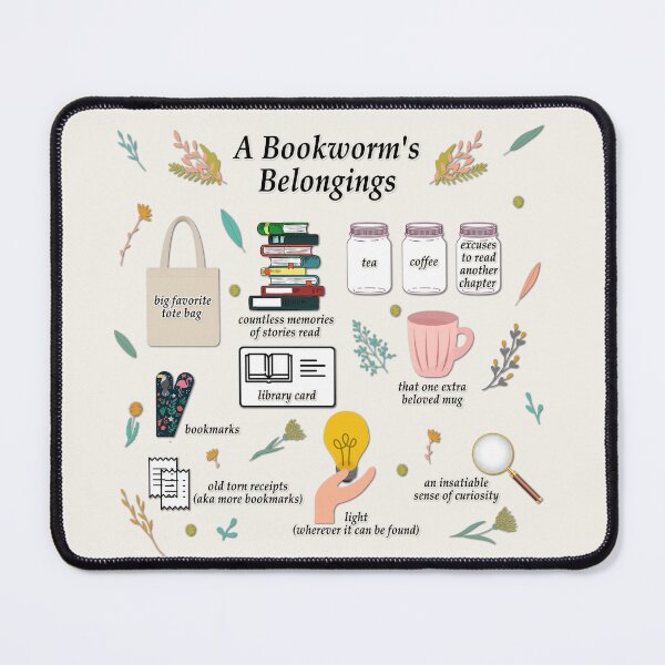 Item preview, A Bookworm's Belongings designed and sold by Pavnud.