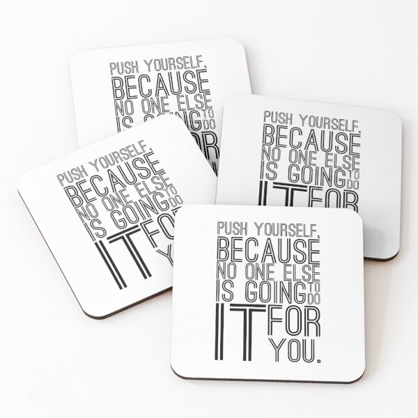 Item preview, Push YourSelf, Motivational Quote designed and sold by OutcastBrain.