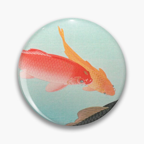 Item preview, Vintage Golden Koi Fish Feng Shui designed and sold by FengShuiLounge.