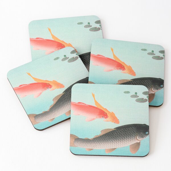 Item preview, Vintage Golden Koi Fish Feng Shui designed and sold by FengShuiLounge.