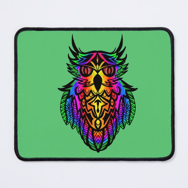 Item preview, colorful owl designed and sold by Artsbyhash.