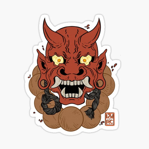 Red Oni Sticker