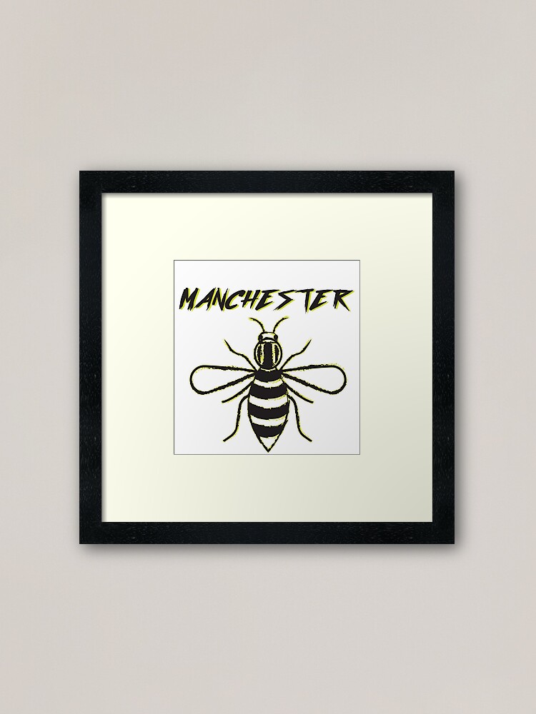"Manchester Bee" Framed Art Print for Sale by artpassion Redbubble