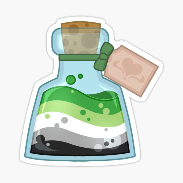 Pride Potion Aromantic Sticker For Sale By Dream Thunder Redbubble