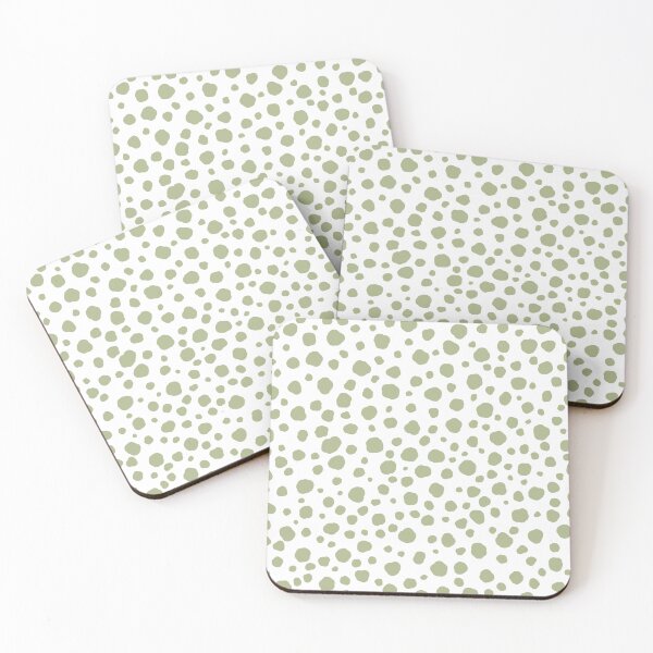 Item preview, Patrón de puntos abstractos verdes designed and sold by Calislahn.