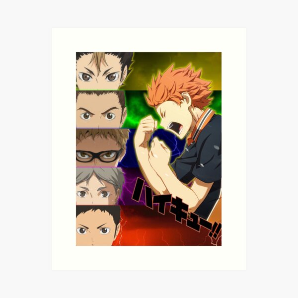 haikyuu team group 2 art print by rayes88 redbubble