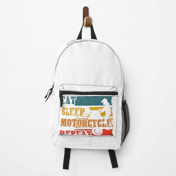 Item preview, eat sleep motorcycle repeat design designed and sold by Nostalgic Treasure.