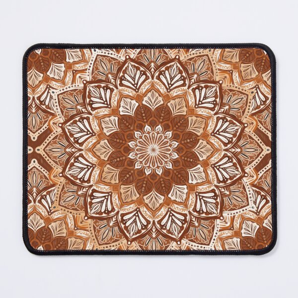 Item preview, Boho Mandala in Monochrome Brown and Cream designed and sold by micklyn.