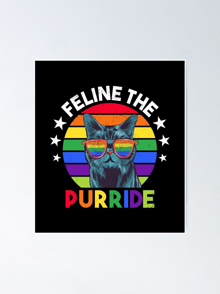 Purride T-Shirt Lgbt Gay Pride Cat Lover Kitty Purride T-Shirt Lgbt Gay Pride Cat Lover Kitty