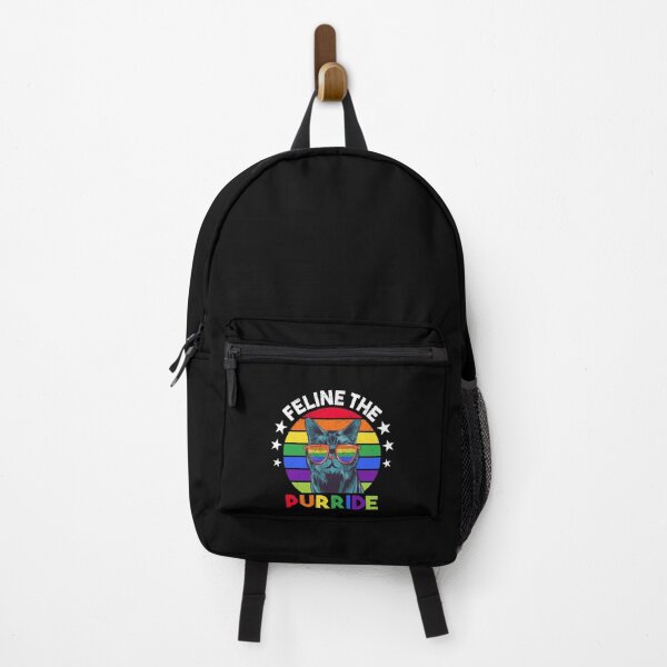 Item preview, Feline The Purride LGBTQ Gay Rainbow Pride Cat Lover Kitty designed and sold by haselshirt.