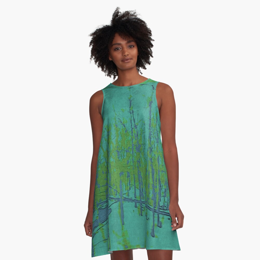 Item preview, A-Line Dress designed and sold by OneDayArt.