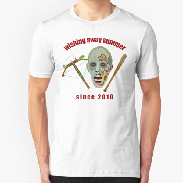 Zombie Wishing Away Summer Since 2010 Slim Fit T-Shirt