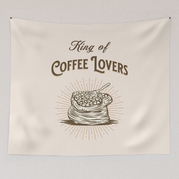 Item preview, King of Coffee Lovers Retro Vintage Coffee Beans in Sack designed and sold by LindaCooke.