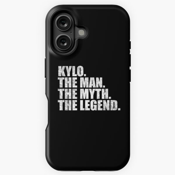Vista previa del artículo con la obra «Kylo Nombre Kylo El hombre El mito La leyenda», diseñado y vendido por Teelogic.