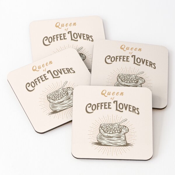 Item preview, Queen of Coffee Lovers Retro Vintage Coffee Beans in Sack designed and sold by LindaCooke.