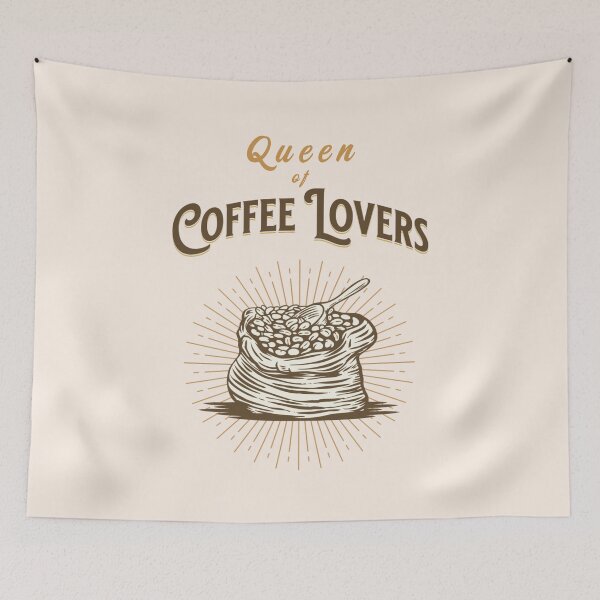Item preview, Queen of Coffee Lovers Retro Vintage Coffee Beans in Sack designed and sold by LindaCooke.