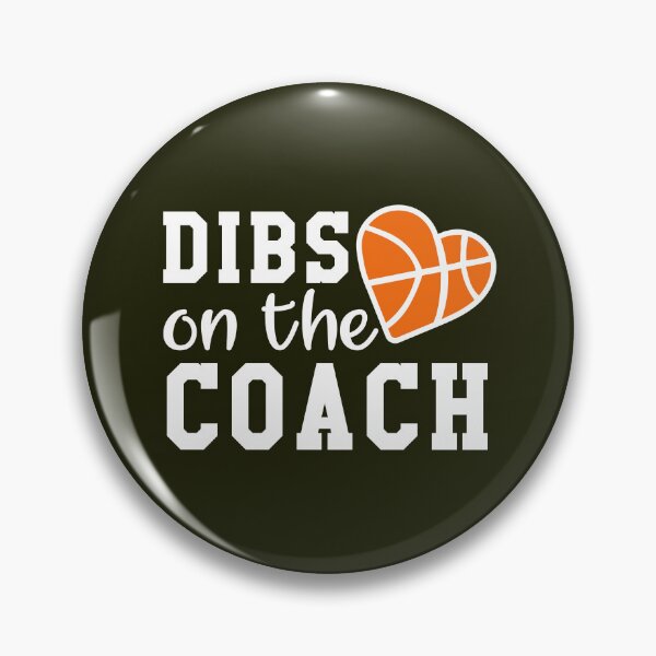 Item preview, Dibs On The Coach Basketball Heart designed and sold by TDesignFactory.