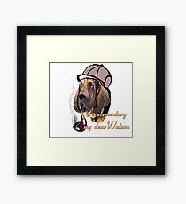Sherlock Holmes bloodhound Framed Print