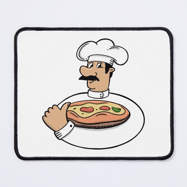 Item preview, pizzaiolo with pizza designed and sold by SolArt88.
