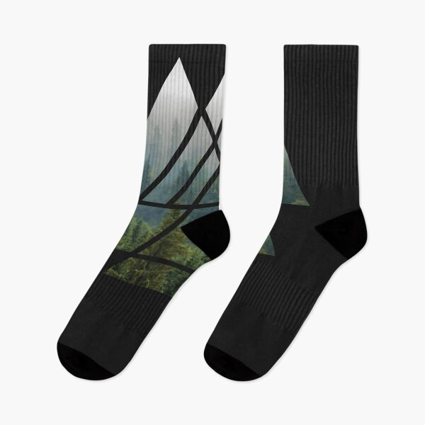 Item preview, Sacred geometry triangles misty forest designed and sold by Mitchell128.