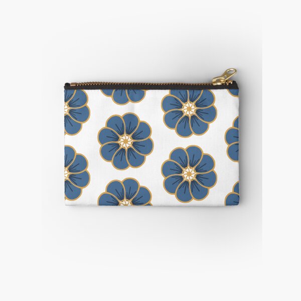 Item preview, Gold and Blue Flower with Rounded Petals designed and sold by Garden-View.
