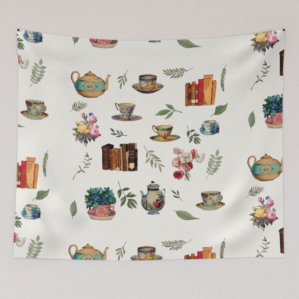 Item preview, Books, tea and flowers designed and sold by Pavnud.