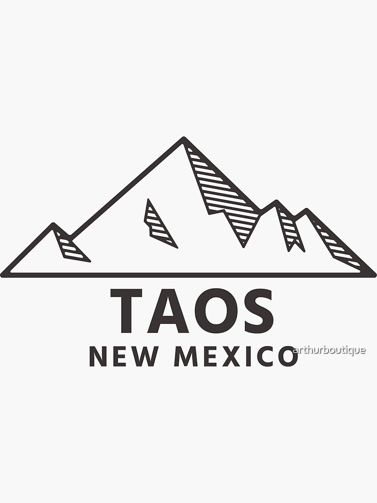 "Taos New Mexico Taos Mountain NM" Sticker for Sale by arthurboutique