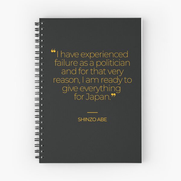 Item preview, Shinzo Abe Quotes designed and sold by TonsPOD.