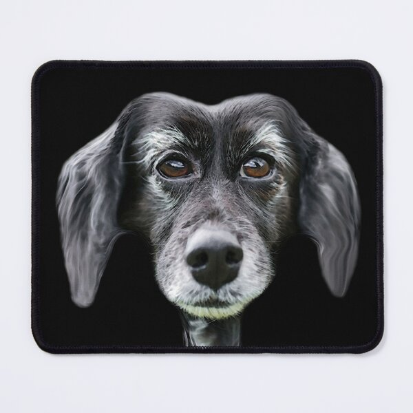 Item preview, Black dog look cute and sad designed and sold by animalcutie.