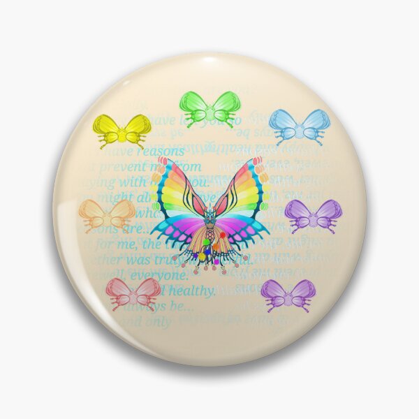 Item preview, Holly's Letter Dark Cloud 2 Rainbow Butterfly  designed and sold by Jack'o Bee.