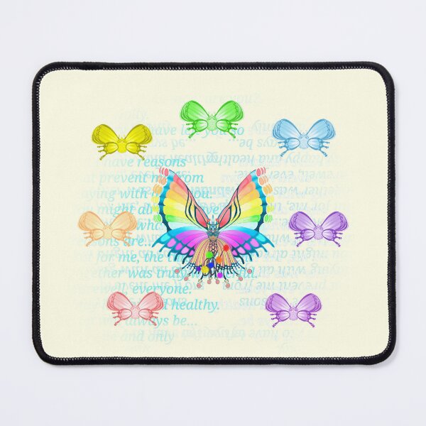 Item preview, Holly's Letter Dark Cloud 2 Rainbow Butterfly designed and sold by Jack'o Bee.