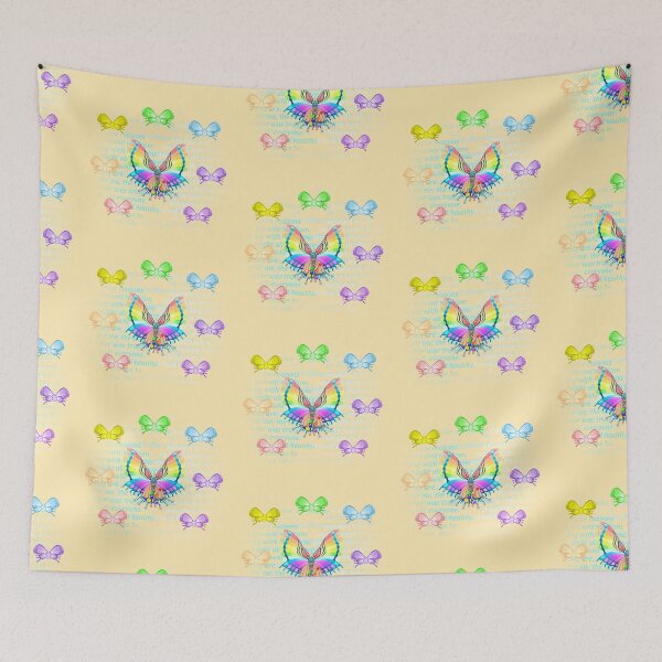 Item preview, Holly's Letter Dark Cloud 2 Rainbow Butterfly  designed and sold by Jack'o Bee.