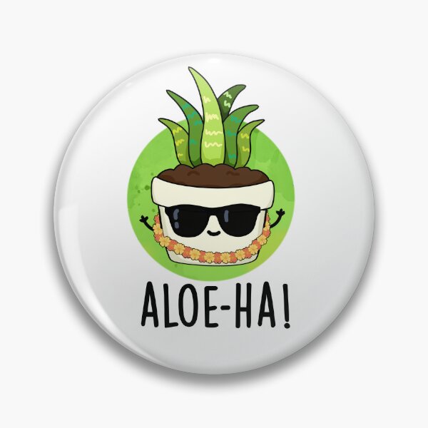 Item preview, Aloe-ha Funny Hawaiian Plant Puns  designed and sold by punnybone.