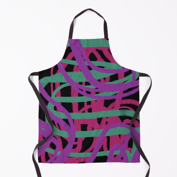 Item preview, Swirly Swirls Wavy Abstract Lines Paint Marker Art Painting Pattern 1980s 80s designed and sold by hopecope.