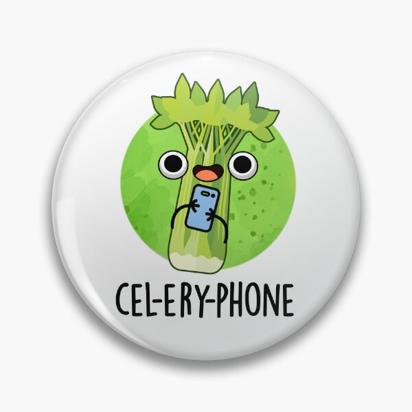 Item preview, Cel-lery Phone Funny Celery Puns  designed and sold by punnybone.