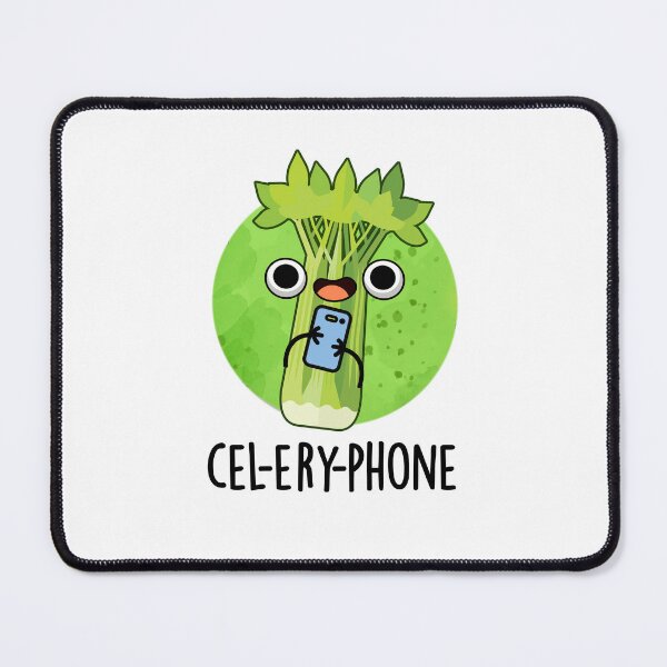 Item preview, Cel-lery Phone Funny Celery Puns  designed and sold by punnybone.