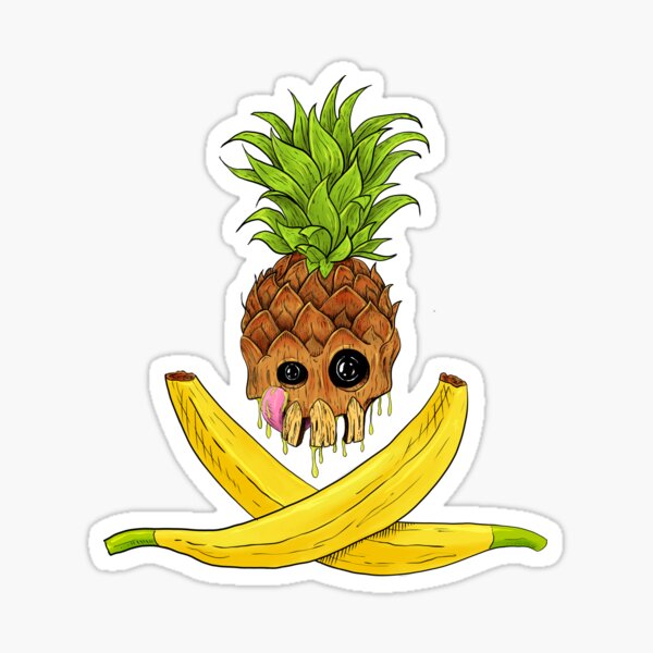 Fruits and Skulls Sticker