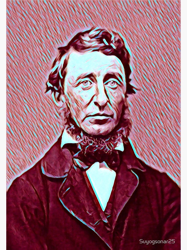 "Henry David Thoreau Artwork " Poster for Sale by Suyogsonar25 Redbubble