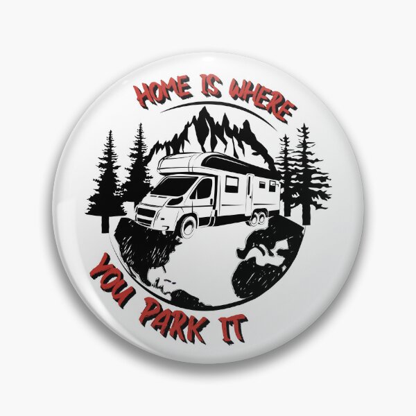 Item preview, Home is where you park it, vanlife style  designed and sold by AymenAllel.