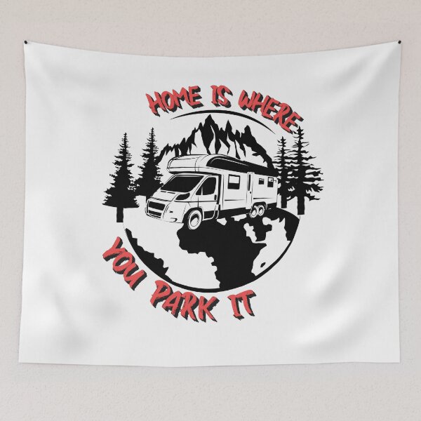 Item preview, Home is where you park it, vanlife style eu designed and sold by AymenAllel.